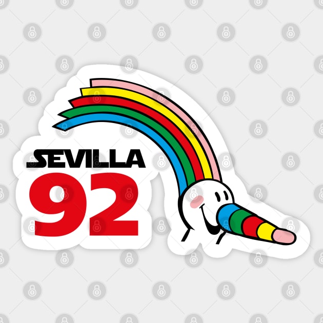 Sevilla travel sevilla spain seville vintage 92 expo 92 Sticker by Tropical Blood